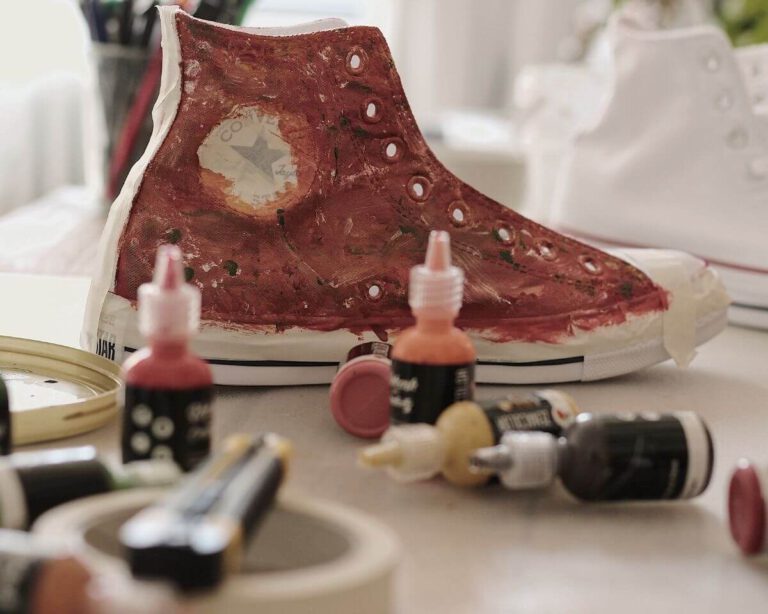 Schuhe selber bemalen DIYAnleitung