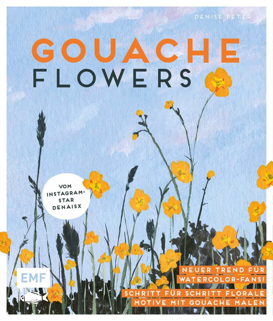 Gouache Buch Flowers