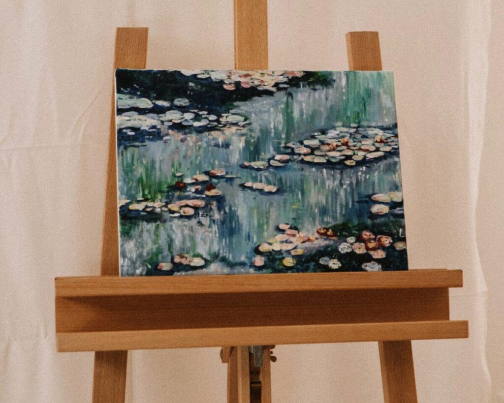 Acrylbild Monet Seerosen malen