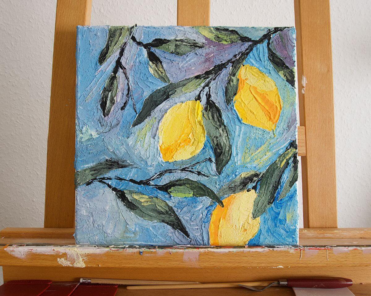 Leinwand mit Strukturpaste: 3 einfache Ideen